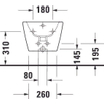 Duravit D-neo wandbidet 54x37x40cm m/overloop wit SW640544