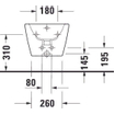 Duravit D-neo wandbidet wit SW640544