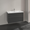 Villeroy & Boch Subway 3.0 meuble sous-lavabo - 97.3x57.9cm - 2 tiroirs Graphite SW641586