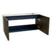 Mondiaz JOYA-DLUX 90cm toiletmeubel - kleur Shadow - Wastafel FAYE positie Rechts 1 kraangat kleur Meli. SW1424882