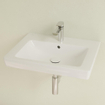 Villeroy & Boch Subway 2.0 lavabo - dessous meulé 60x47cm - avec trou de robinet avec trop-plein 1024125