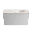 MONDIAZ TURE-DLUX Meuble de toilettes 80 cm Plata. EDEN lavabo Frappe position droite. Avec 1 trou de robinet. SW1102975