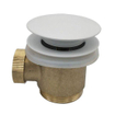 Wiesbaden Caral clickwaste afvoerplug vrijstaand bad 1 1/2" mat wit SW523971