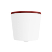 MONDIAZ LAVIE wandclosetpack - 36x53cm - diepspoel - rimless - Talc (offwhite) - softclose - quick-release - toiletzitting - Fire (rood) SW1208669