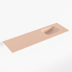 Mondiaz LEX Fontaine - 100x30x0.9cm - lavabo droit - sans trous de robinetterie - pour meuble de toilettes - Solid surface - Rosee SW1026021