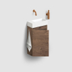 Clou Flush 3 fontein 36x18cm zonder kraangat links mat wit ker. SW795716