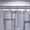 Sealskin Retro Rideau de douche PEVA 180x200 cm Bleu CO211521324