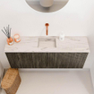 Mondiaz JOYA-DLUX 100cm toiletmeubel - kleur Shadow - Wastafel FAYE positie Midden Zonder kraangat kleur Nata. SW1424971