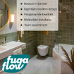 FugaFlow Eccelente Vetro douche à l'italienne salle de bain - 90x200cm - verre clair - bras plafond - blanc mat - SW1125106