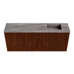 Mondiaz JOYA-DLUX 100cm toiletmeubel - kleur Ruby - Wastafel FAYE positie Rechts Zonder kraangat kleur Oza. SW1425523