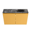 MONDIAZ TURE-DLUX meuble WC 80 cm Ocher. Lavabo EDEN Lava position droite. Sans trou de robinet. SW1103878