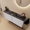 MONDIAZ TURE-DLUX Meuble toilette - 100cm - Cale - EDEN - vasque Lava - position droite - 1 trou de robinet SW1103714