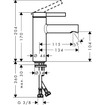Hansgrohe Zesis S Mitigeur de lavabo - 17cm - monocommande - coolstart - vidage push open - chrome SW1388672