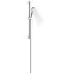 Hansgrohe Crometta Vario Ensemble barre de douche - 90cm - EcoSmart 9l/min. - douchette 10cm - blanc/chrome SW730723