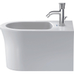 Duravit White tulip bidet suspendu 54x37x31,5cm avec trop-plein blanc SW640404