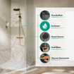 HansgrohePulsify Puro1jet showerpipe ecosmart 260 thermostatique 3jets douchette et flexible 160cm bronze brossé SW1151842