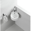 Wiesbaden Atlas lave-mains d'angle 44 x 27,5 x 12 cm céramique brillant blanc SW10634