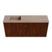 Mondiaz JOYA-DLUX 90cm toiletmeubel - kleur Ruby - Wastafel FAYE positie Links 1 kraangat kleur Saba. SW1425591