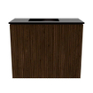 Mondiaz JOYA Meuble de toilette 50cm - couleur Walnut - Lavabo FAYE position Gauche 1 trou de robinet couleur Urban. SW1421347