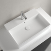 Villeroy & Boch Memento 2.0 Lavabo à poser 60x42cm avec 1 trou pour robinetterie ceramic+ avec trop plein blanc SW106554