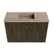 Mondiaz JOYA-DLUX 60cm toiletmeubel - kleur Shadow - Wastafel FAYE positie Midden 1 kraangat kleur Saba. SW1425098