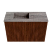 Mondiaz JOYA-DLUX 60cm meuble de toilette - couleur Ruby - Vasque FAYE position Gauche Sans trou de robinet couleur Oza. SW1425501