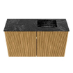 Mondiaz JOYA-DLUX 70cm meuble de salle de bains - couleur Oak - Vasque FAYE position Droite 1 trou de robinet couleur Lava. SW1422021