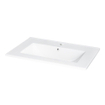 Adema Vygo Small Meuble lavabo - 60x40x2cm - 1 trou de robinet - céramique - blanc brillant SW7115