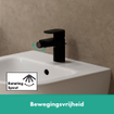 Hansgrohe Vernis Robinet de bidet avec bonde pop-up mat noir SW651535