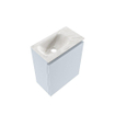 MONDIAZ TURE-DLUX Meuble toilette - 40cm - Clay - EDEN - vasque Ostra - position gauche - sans trou de robinet SW1104777