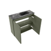 MONDIAZ TURE-DLUX Meuble toilette - 60cm - Army - EDEN - vasque Lava - position droite - 1 trou de robinet SW1105189