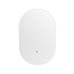 Mondiaz GLOW Miroir de salle de bains - Ovale - 45x90cm - Éclairage LED indirect - Capteur de mouvement - Talc (Blanc) SW1105197