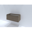 HR Matrix meuble sous-lavabo 100x44.8x40cm façade 3d 1 tiroir sans poignée avec barre de poignée charleston SW757902