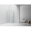 Aloni Inslide Douchecabine - 90x90x200cm - veiligheidsglas - 6mm - omkeerbaar - chroom SW1418695