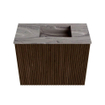 Mondiaz JOYA-DLUX Meuble de toilette 50cm - couleur Walnut - Vasque FAYE position Droite 1 trou de robinet couleur Sombra. SW1424732