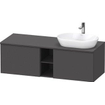 Duravit D-neo Meuble sous vasque 140x55x45.9cm 2 tiroirs Graphite mat SW641145