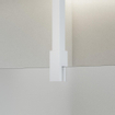FortiFura Galeria Douche à l'italienne - 110x200cm - Verre dépoli - Bras plafond - Blanc mat SW957368