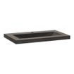 BRAUER Magma wastafel 80x46x5cm - 1 wasbak - 1 kraangat - natuursteen - basalt antraciet SW10775