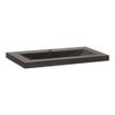 Saniclass Corestone Meubelwastafel - 80x46x5cm - zonder overloop - wasbak midden - 1 kraangat - natuursteen - basalt SW10775