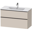 Duravit D-neo Meuble sous vasque 101x46.2x62.5cm 1 tiroir Taupe mat SW641188