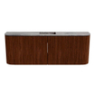 Mondiaz JOYA-DLUX 113.2cm toiletmeubel - ronding links en rechts kleur Ruby - Wastafel FAYE positie Midden Zonder kraangat kleur Sombra. SW1425722