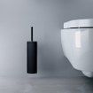 Clou Sjokker toiletgarnituur 8x37.2cm wandmontage Zwart mat SW102721
