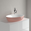 Villeroy & Boch Artis lavabo à poser - ovale 61x41x12.5cm - sans trou de robinet sans trop-plein powder SW68824
