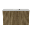 Mondiaz JOYA-DLUX 70cm toiletmeubel - kleur Dusk - Wastafel FAYE positie Midden 1 kraangat kleur Opalo. SW1423315