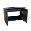 Mondiaz JOYA 71.6cm meuble de salle de bains - arrondi droit couleur Shadow - Vasque FAYE position Gauche 1 trou de robinet couleur Urban. SW1421504