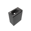 MONDIAZ TURE-DLUX meuble WC 40 cm Dark Grey. EDEN lavabo Lava position gauche. Avec 1 trou de robinet. SW1103759