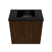 Mondiaz JOYA 40cm toiletmeubel - kleur Walnut - Wastafel FAYE positie Midden Zonder kraangat kleur Urban. SW1421331