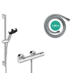hansgrohe Pulsify Select S Glijstangset - handdouche - thermostaat - glijstang 65cm - doucheslang - chroom SW1151861