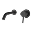 Wiesbaden Ribbd Mitigeur lavabo encastré à levier unique avec coldstart complet noir mat SW632108