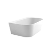 Arcqua Palmas Baignoire autoportante demi-adossée - 180x110cm - acrylique - siphon gauche - blanc mat SW1530119